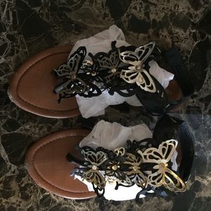 Cute butterfly sandals
